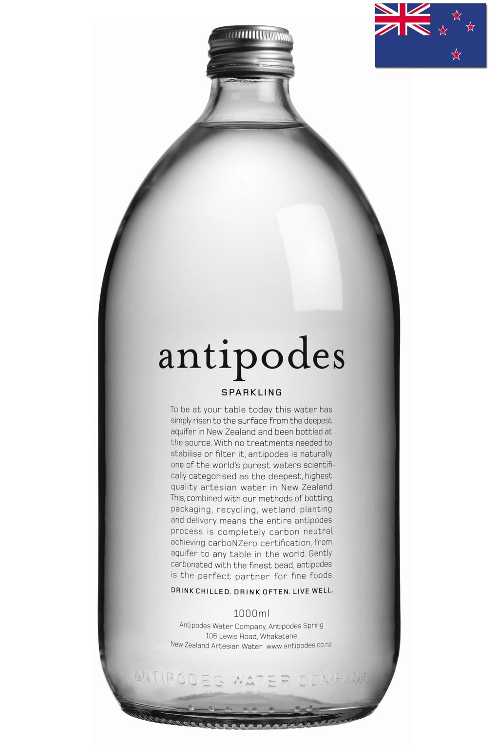 antipodes (1L) 天然礦泉水(有氣) - 一箱12支