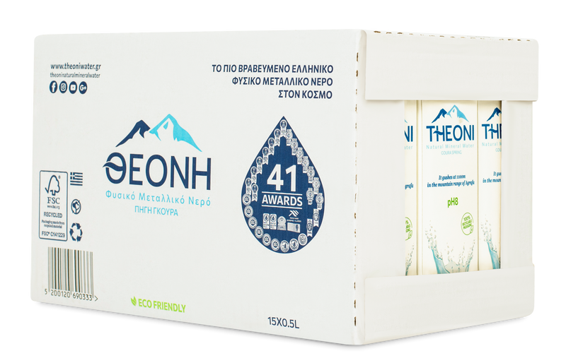 Theoni (500ml) Natural Mineral Water (Still) Carton - Case/15 Bottles